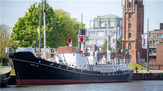 Das Walfangschiff „Rau IX“ wurde 1939 gebaut. Heute ist es ein Museumsschiff.
