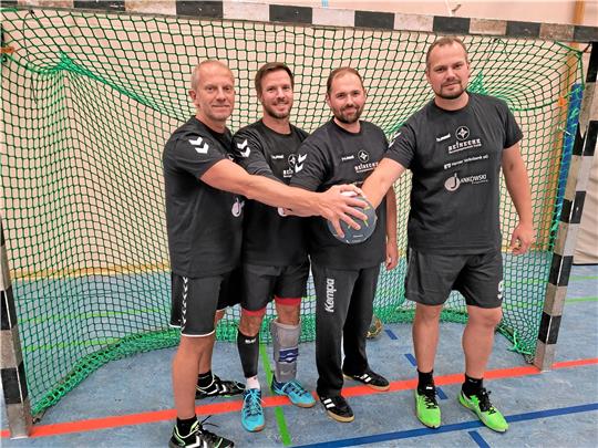 Das aktueller Trainerteam: Jens Kloß, Martin Kays, Marcel Wachs, Mike Laubner. Foto: Privat