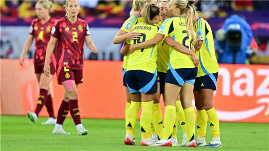 Das deutsche Team patzt, Schweden jubelt.