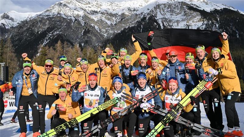 Das deutsche Team will in Lenzerheide noch öfter jubeln.