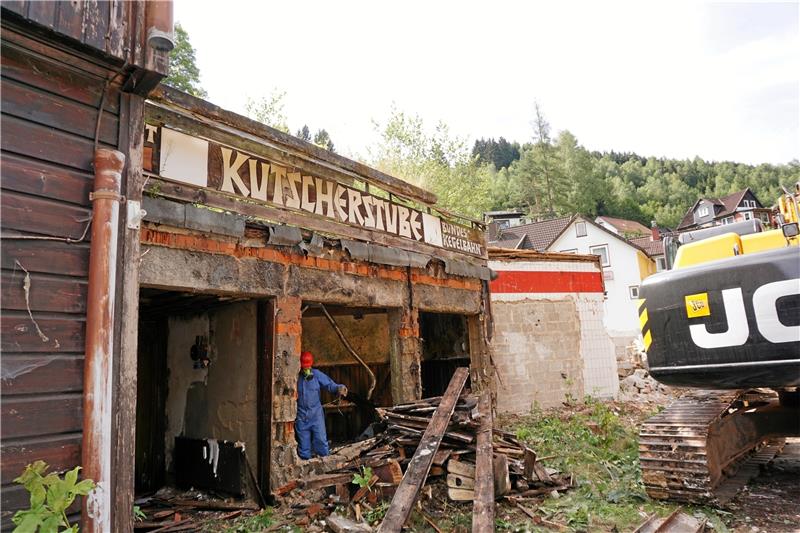 Das ehemalige Restaurant Kutscherstube im Bohlweg ist einsturzgefährdet.