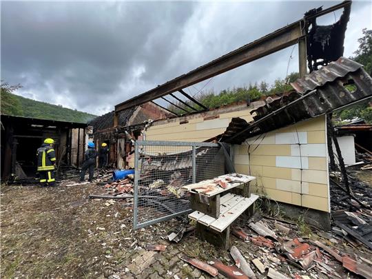 Das ehemalige Schwimm- und Freibad in Wieda ist komplett zerstört. Foto: Berthold