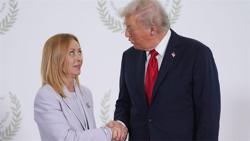Immer noch da: Meloni knackt Italiens Regierungsrekord Das einst enge Verhältnis mit US-Präsident Trump bekam einen herben Dämpfer. (Archivbild)