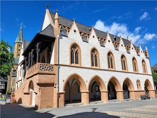 Das historische Rathaus in Goslar. Foto: Roß