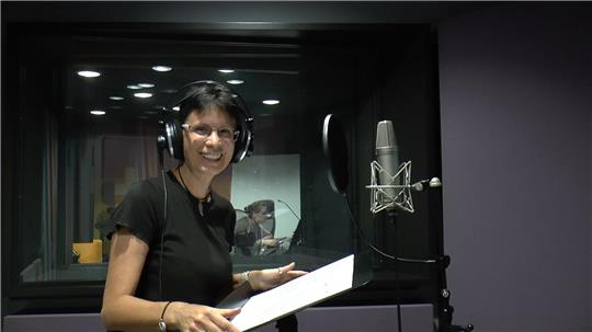 Das ist im Studium ihr Arbeitsplatz: Aufnahmen im Studio Hannover.