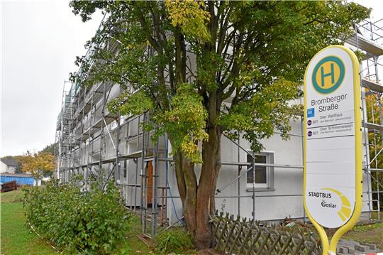 Das leer stehende Gebäude an der Bromberger Straße wird abgerissen. Foto: Roß