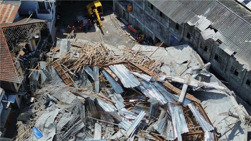 Das mehrstöckige Gebäude wurde bei dem Unglück völlig zerstört.