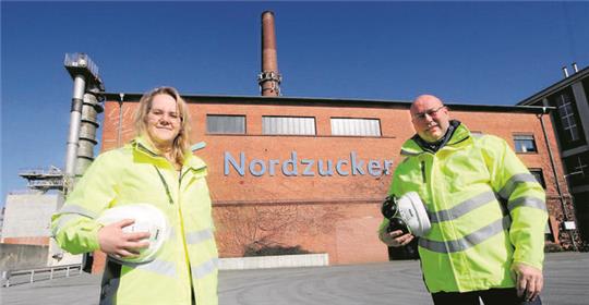 Das neue Führungsteam der Schladener Zuckerfabrik für die nächste Kampagne: Olivia Peiß, Leiterin Agricenter, und Werkleiter Ulrich Overwin.