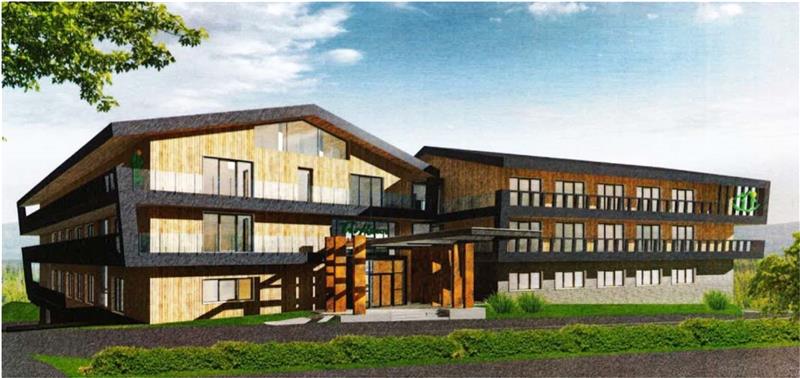 Hotel auf Torfhaus: Woher kommt, wohin geht das Wasser? Das neue Hotel auf Torfhaus soll 87 Zimmer und einen Wellness-Bereich haben. Das stellt Fragen an die Infrastruktur. Illustration: GZ-Archiv
