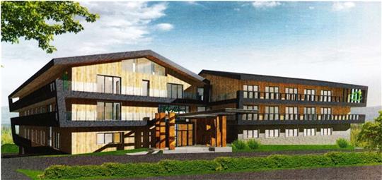 Das neue Hotel auf Torfhaus soll 87 Zimmer und einen Wellness-Bereich haben. Das stellt Fragen an die Infrastruktur. Illustration: GZ-Archiv