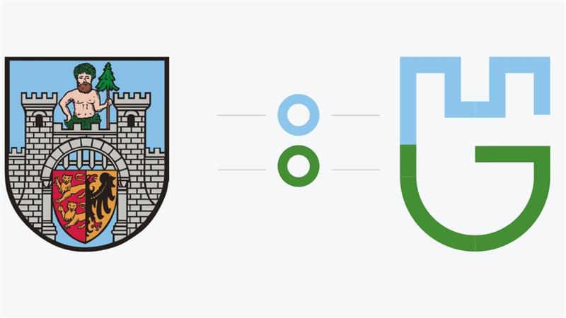 Das neue Logo ist aus dem Stadtwappen entwickelt worden, das allerdings nicht von der Bildfläche verschwinden wird.
