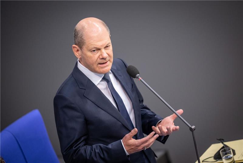 «Dass es nicht um Kampfflugzeuge geht, habe ich ja sehr früh klargestellt und mache das auch hier», sagt Bundeskanzler Olaf Scholz (SPD).