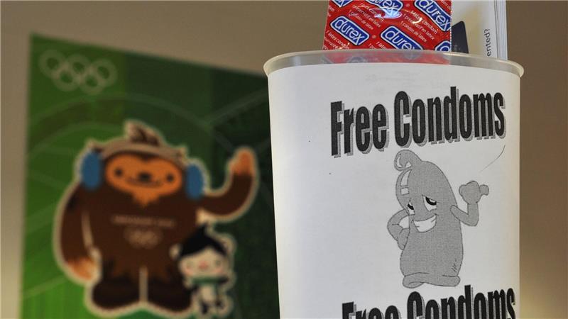 Hund im Ziel, Curling-Zoff, Sex-Alarm: So kurios war Olympia Dauerbrenner bei Olympia: Schon 2010 in Vancouver waren die Kondome im olympischen Dorf Gesprächsthema. (Archivbild)