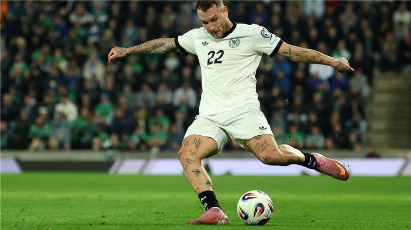 Nationalspieler Raum veröffentlicht Hass-Nachrichten David Raum war auch beim 1:0-Sieg der deutschen Nationalmannschaft in Belfast am Ball.