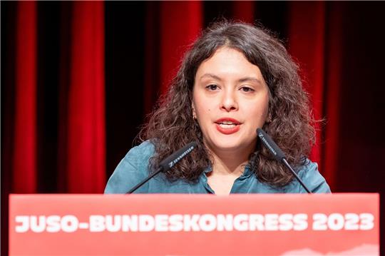 Delara Burkhardt, Juso-Spitzenkandidatin zur Europawahl.