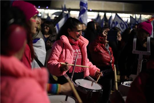 Demonstrantinnen in Tel Aviv.