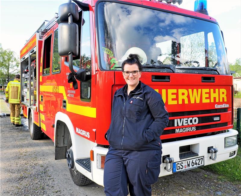 Denise Beckmann (29) wird stellvertretende Feuerwehr-Chefin Denise Beckmann ist stellvertretende Ortsbrandmeisterin in Westerode. Foto: Privat
