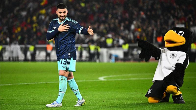 Deniz Undav ist beim DFB-Team für seine Späßchen bekannt. 