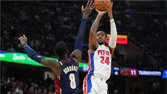 Dennis Schröder (8) blieb gegen Detroit diesmal ohne eigene Punkte.