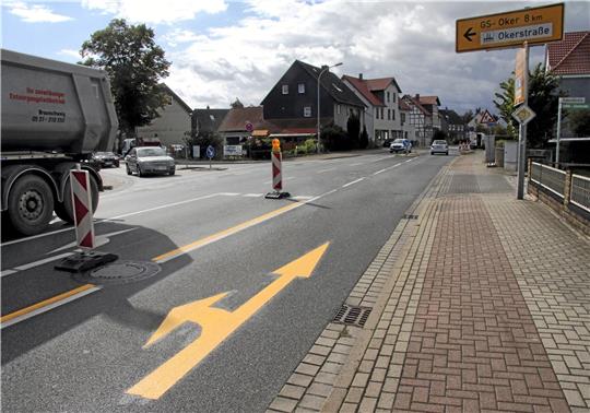 Der Abzweig Goslarer Straße/Okerstraße in Vienenburg ist ab Montag Teil der Umleitung, wenn die Brückenarbeiten auf der B 241 beginnen. Foto: Hohaus