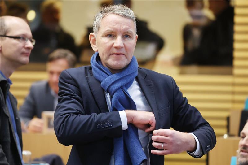 Vorwurf Volksverhetzung: Immunität von Höcke aufgehoben Der AfD-Politiker Björn Höcke im thüringischen Landtag.