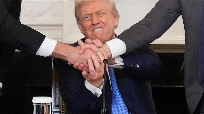 Der Ausdruck „Deal“, eines der Lieblingswörter von US-Präsident Donald, belegt den zweiten Platz bei den „Wörtern des Jahres“ 2025. (Symbolbild)