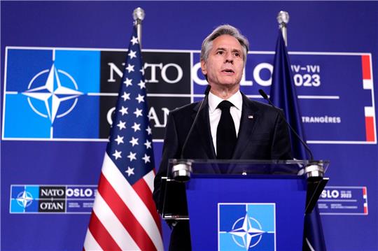 Der Außenminister der Vereinigten Staaten von Amerika: Antony Blinken.