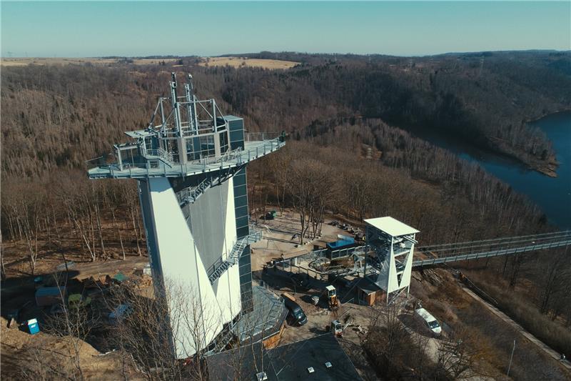 Der Aussichtsturm an der Rappbodetalsperre soll noch in diesem Frühjahr eröffnet werden. Foto: Bein