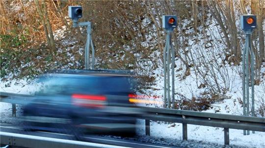 Der B6-Blitzer ist derzeit nur teilweise aktiviert.