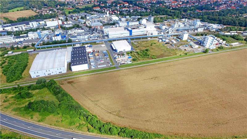 Eine Luftaufnahme von Langelsheim.