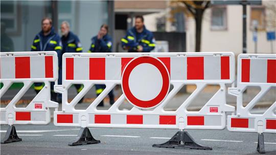 Der Bereich um die Fundstellen wurde weiträumig abgesperrt. 