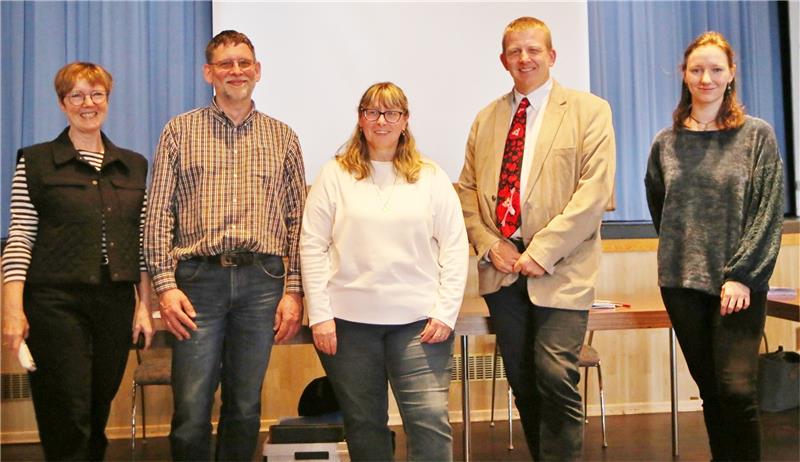 Der Bergstadtverein St. Andreasberg hat wieder einen funktionsfähigen Vorstand (von links): Brigitte Rieger, Andreas Schröder, Martina Peine, Olaf Franz und Johanna-Sophie Rieger. Foto: Jung