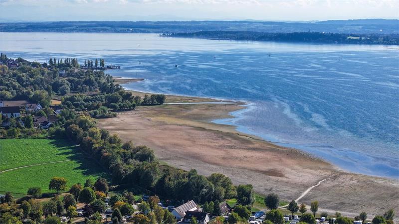 Niedrigwasser: Kann der Bodensee sich noch erholen? Der Bodensee erreichte in diesem Jahr seinen normalerweise typischen sommerlichen Wasseranstieg kaum.