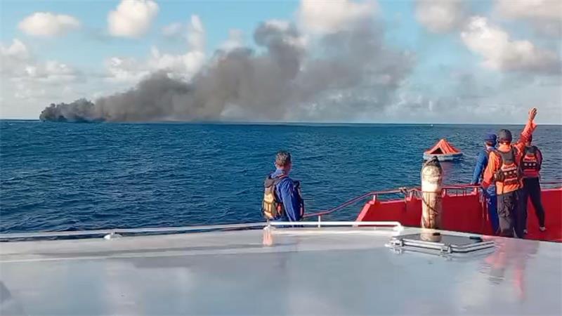 Der Brand auf der Fähre war am frühen Morgen ausgebrochen. 