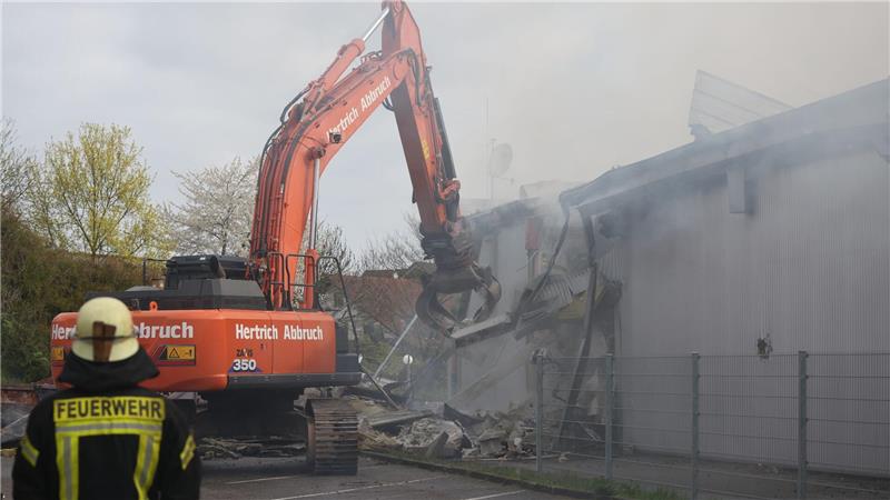 Der Club an der Grenze zu Frankreich ist komplett zerstört.
