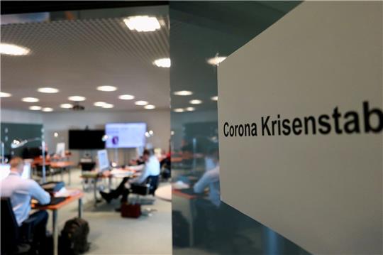Der Corona-Krisenstab im Bundeskanzleramt Anfang des Jahres.