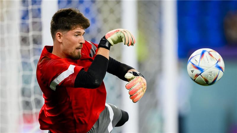 Nagelsmann braucht „Erfolgserlebnisse“ für gutes WM-Gefühl Der Dortmunder Gregor Kobel steht im Tor der Schweizer. (Archivbild)