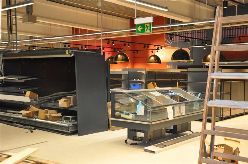 Der Edeka im ehemaligen Kaufland wird umgebaut.