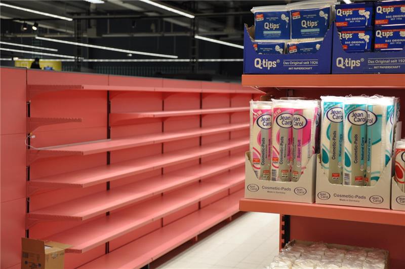 Der Edeka im ehemaligen Kaufland wird umgebaut.