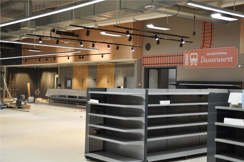 Der Edeka im ehemaligen Kaufland wird umgebaut.