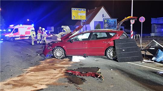 Der Fahrer blieb bei dem Unfall unverletzt.