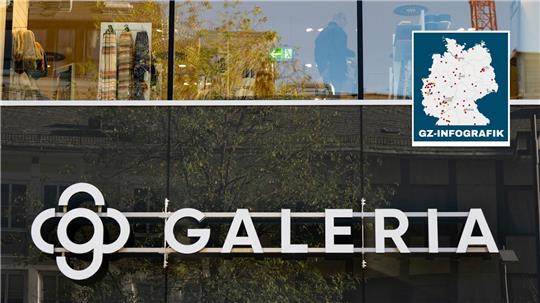 Der Galeria-Konzern ist erneut in finanzieller Schieflage und hat angekündigt, viele Filialen zu schließen. Welche genau das sein werden, ist noch nicht bekannt. Foto: Boris Roessler/dpa