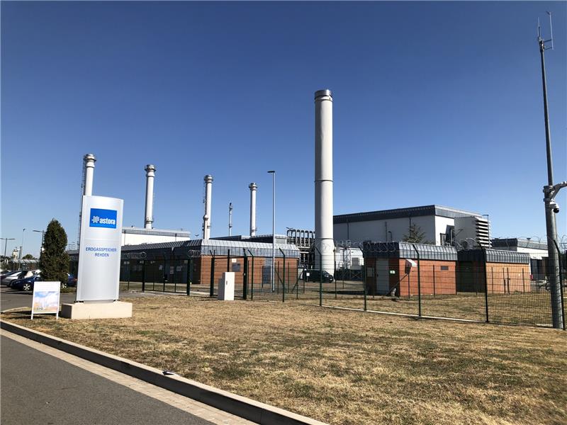 Auf diesen Gasspeicher schaut ganz Deutschland Der Gasspeicher in Rheden: Mit einem Volumen von etwa 3,9 Milliarden Kubikmetern ist er der größte Erdgasspeicher in Westeuropa.