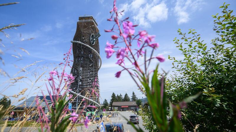 Der Harzturm ist 65 Meter hoch.