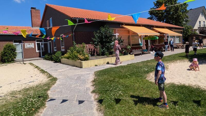 Der Haupteingang der Kita St. Andreas ist künftig übergangsweise gesperrt.