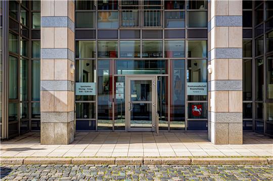 Der Haupteingangsbereich der Staatsanwaltschaft Braunschweig.
