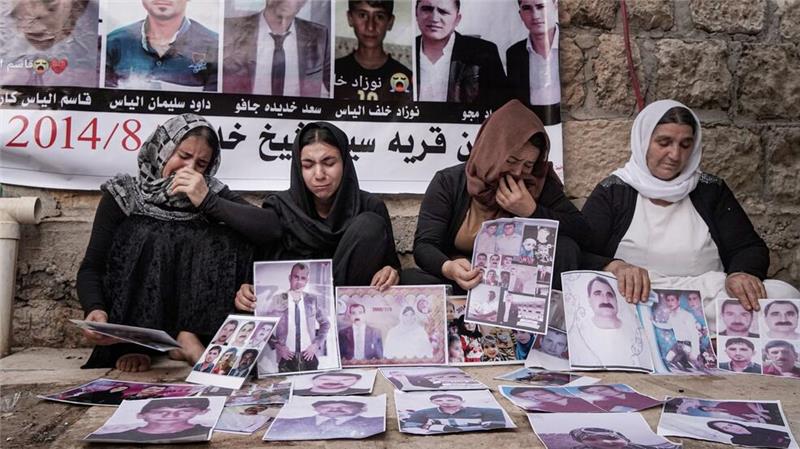 Vom IS entführte Jesidin aus dem Gazastreifen gerettet Der IS überfiel 2014 die Region Sindschar nahm und Tausende jesidische Frauen gefangen, um aus ihnen Sex-Sklavinnen für die Dschihadisten zu machen. (Archivbild)