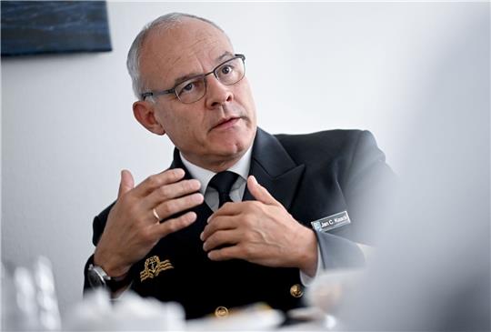 Der Inspekteur der Deutschen Marine, Vizeadmiral Jan Christian Kaack.