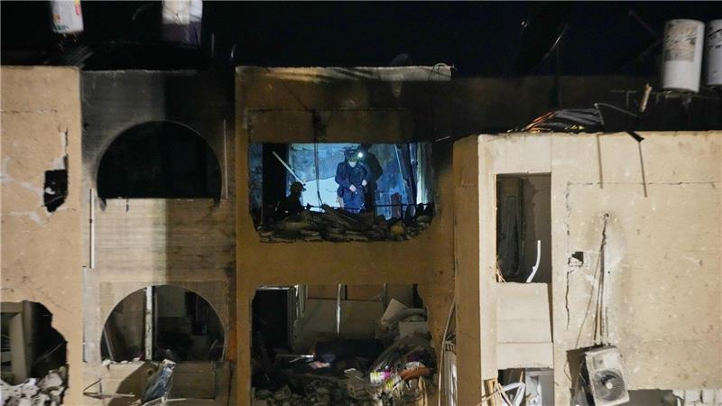 Der Iran richtete mit Raketenangriffen schwere Schäden im Süden Israels an. 