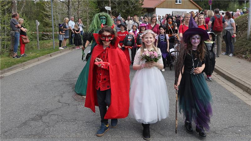 Der Kinder-Walpurgis-Umzug in Hanenklee ist sehr beliebt.
